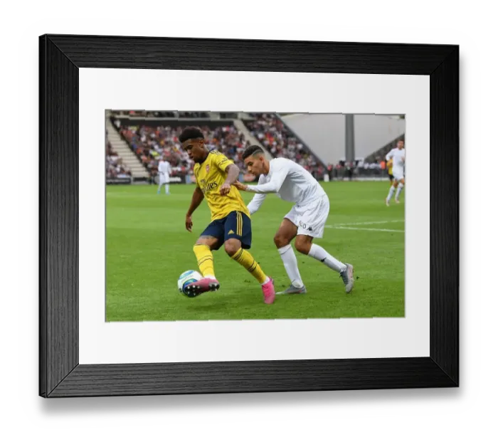 Framed Print : Arsenal's Reiss Nelson Shines in Angers Friendly Framed Print : Arsenal's Reiss Nelson Shines in Angers Friendly