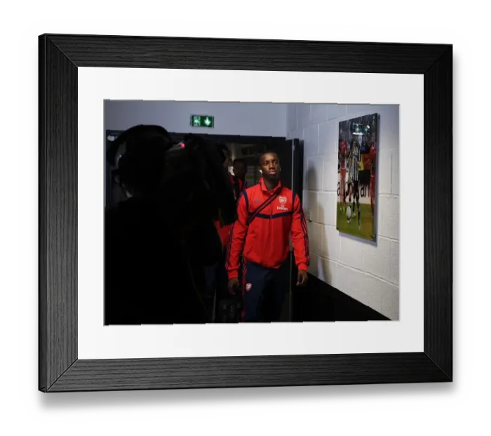 Framed Print : Arsenal's Eddie Nketiah Prepares for Angers Friendly Framed Print : Arsenal's Eddie Nketiah Prepares for Angers Friendly