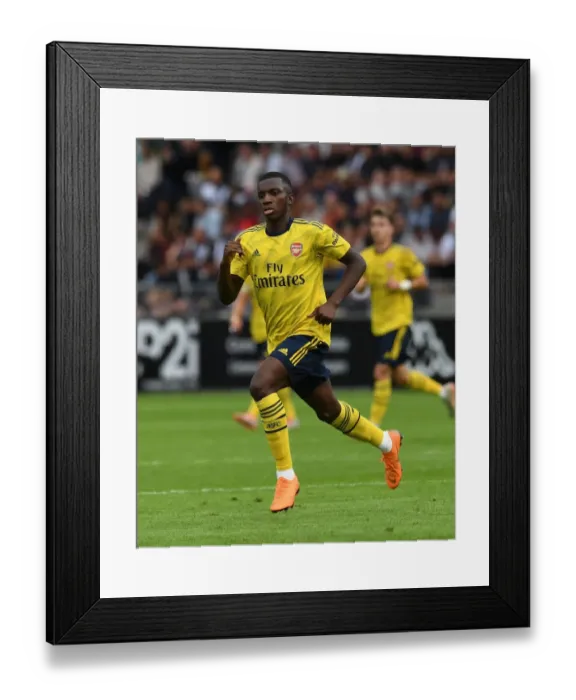 Framed Print : Arsenal's Eddie Nketiah in Action: Angers Pre-Season Friendly (2019)