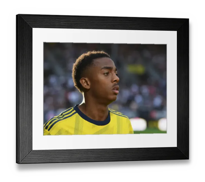 Framed Print : Arsenal's Joe Willock in Action: Pre-Season Clash against Angers, France, 2019