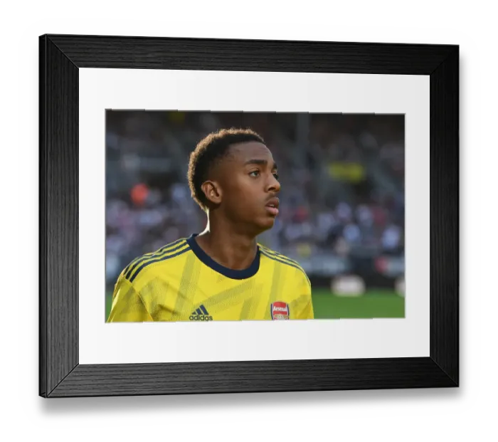Framed Print : Joe Willock in Action: Angers vs Arsenal Pre-Season Clash, 2019