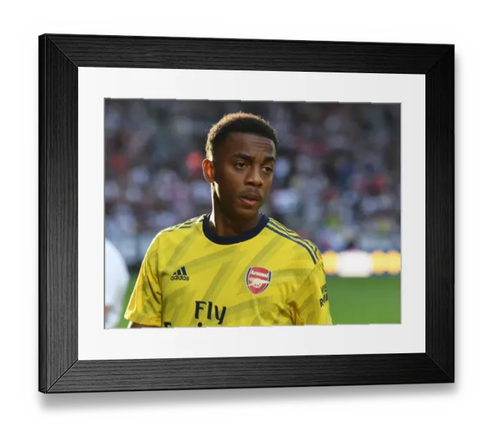 Framed Print : Joe Willock in Action: Arsenal's Pre-Season Battle against Angers (2019)