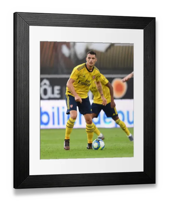 Framed Print : Granit Xhaka in Action: Angers vs Arsenal Pre-Season Friendly, 2019 Framed Print : Granit Xhaka in Action: Angers vs Arsenal Pre-Season Friendly, 2019