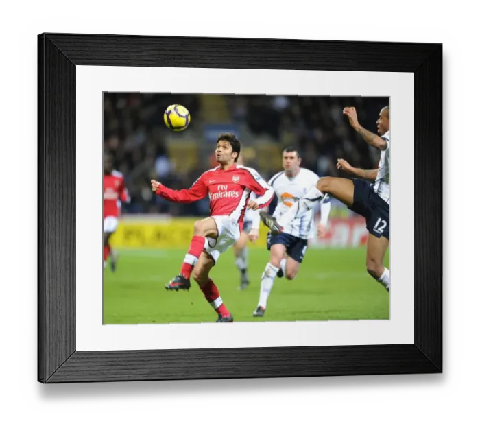 Framed Print : Eduardo (Arsenal) Zat Knight (Bolton). Bolton Wanderers 0: 2 Arsenal. Barclays Premier League Framed Print : Eduardo (Arsenal) Zat Knight (Bolton). Bolton Wanderers 0: 2 Arsenal. Barclays Premier League