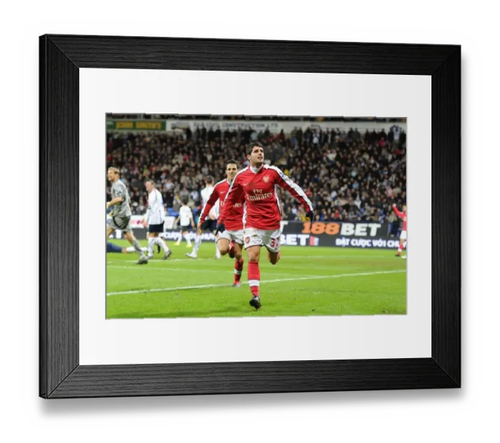 Framed Print : Fran Merida's Brilliant Goal: Arsenal Cruise Past Bolton 2-0