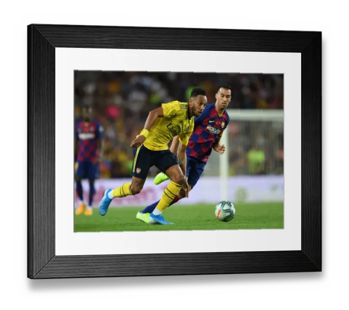 Framed Print : FC Barcelona vs. Arsenal: 2019 Pre-Season Friendly at Nou Camp Framed Print : FC Barcelona vs. Arsenal: 2019 Pre-Season Friendly at Nou Camp