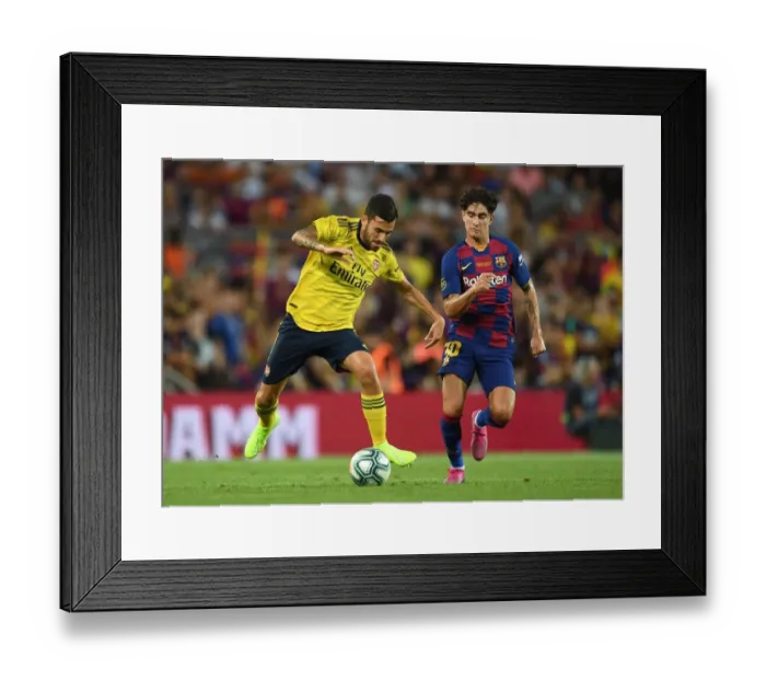 Framed Print : FC Barcelona vs. Arsenal: Clash at the Nou Camp (2019-20 Pre-Season Friendly)