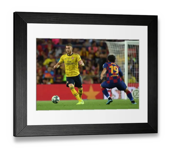 Framed Print : Calum Chambers in Action: Arsenal vs. FC Barcelona, 2019 Pre-Season Clash at Nou Camp Framed Print : Calum Chambers in Action: Arsenal vs. FC Barcelona, 2019 Pre-Season Clash at Nou Camp