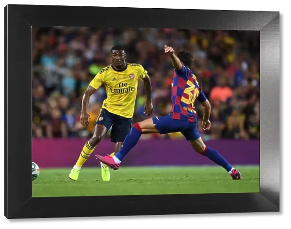 FC Barcelona vs. Arsenal: Ainsley Maitland-Niles in Action (2019-20 Pre-Season Friendly, Barcelona)
