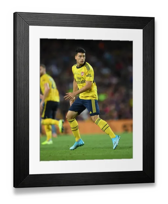 Framed Print : Martinelli's Debut Shines: Arsenal vs. FC Barcelona (2019-20 Pre-Season Friendly)