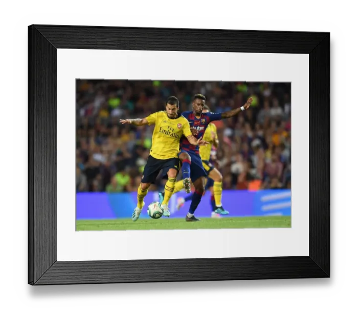 Framed Print : FC Barcelona vs. Arsenal: 2019 Pre-Season Clash at Nou Camp, Spain Framed Print : FC Barcelona vs. Arsenal: 2019 Pre-Season Clash at Nou Camp, Spain