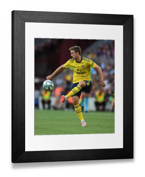 Framed Print : FC Barcelona vs. Arsenal: Nacho Monreal in Pre-Season Action (2019)