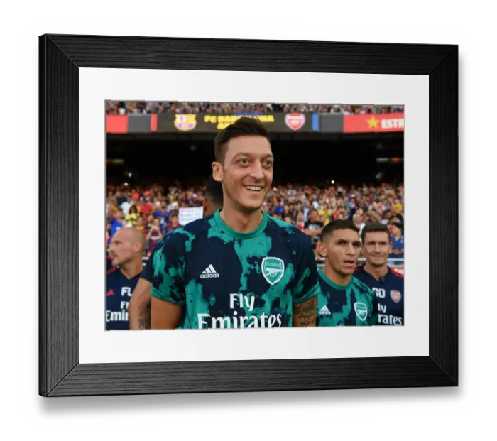 Framed Print : Mesut Ozil: Arsenal Star Before FC Barcelona Pre-Season Friendly, 2019 Framed Print : Mesut Ozil: Arsenal Star Before FC Barcelona Pre-Season Friendly, 2019