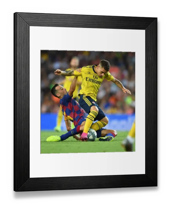 Framed Print : Torreira vs. Busquets: A Midfield Battle - FC Barcelona vs. Arsenal (2019) Framed Print : Torreira vs. Busquets: A Midfield Battle - FC Barcelona vs. Arsenal (2019)