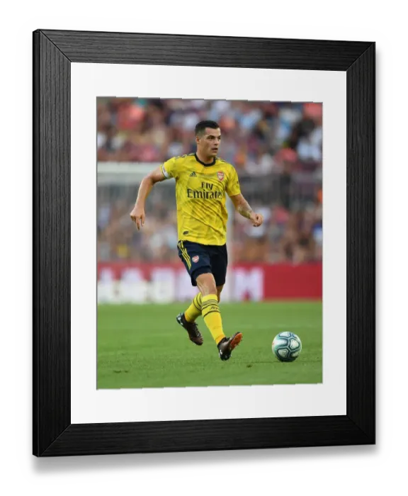 Framed Print : Xhaka's Showdown: Arsenal vs. FC Barcelona, 2019 - A Pre-Season Clash in Barcelona Framed Print : Xhaka's Showdown: Arsenal vs. FC Barcelona, 2019 - A Pre-Season Clash in Barcelona