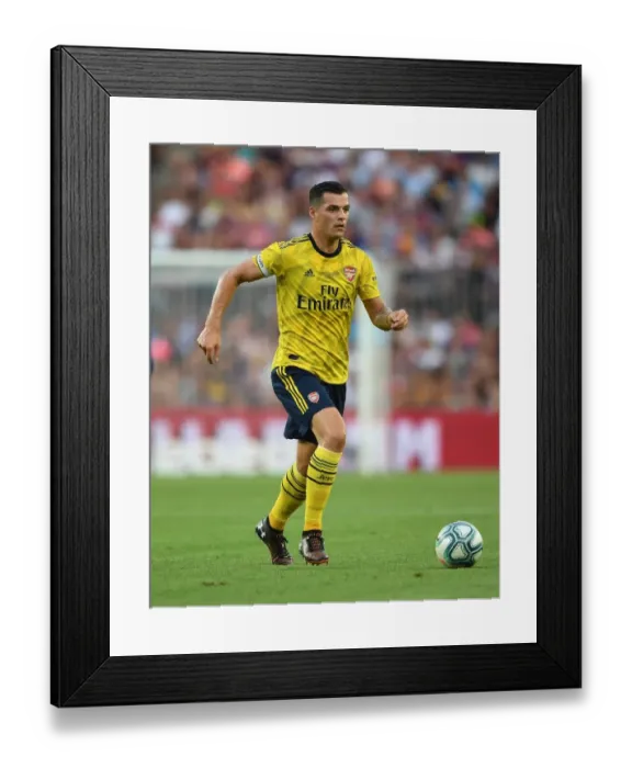 Framed Print : Xhaka's Performance: FC Barcelona vs. Arsenal, 2019 - The Pre-Season Showdown in Barcelona Framed Print : Xhaka's Performance: FC Barcelona vs. Arsenal, 2019 - The Pre-Season Showdown in Barcelona