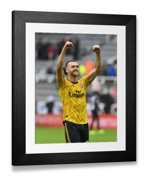 Framed Print : Calum Chambers Triumph: Arsenal's Newcastle Victory - Arsenal Fans Euphoria