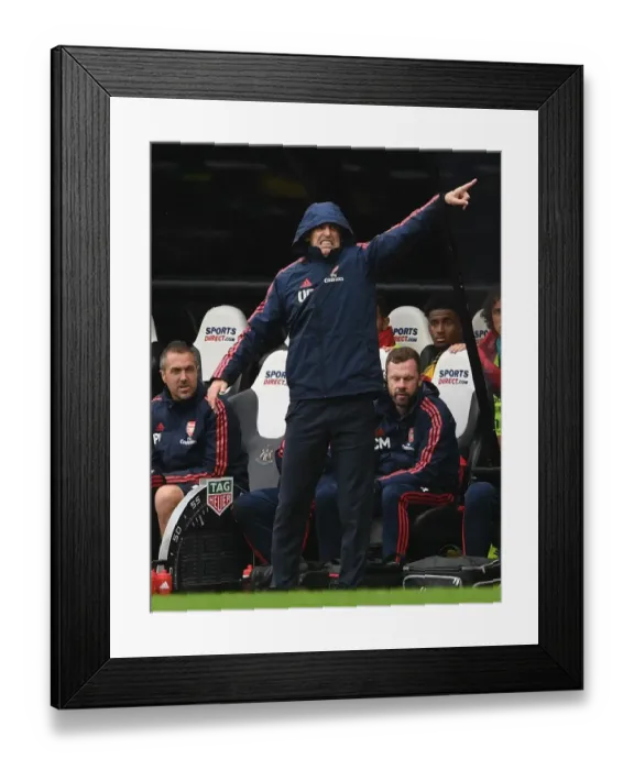 Framed Print : Unai Emery and Arsenal Face Off Against Newcastle United in Premier League Clash (August 2019)