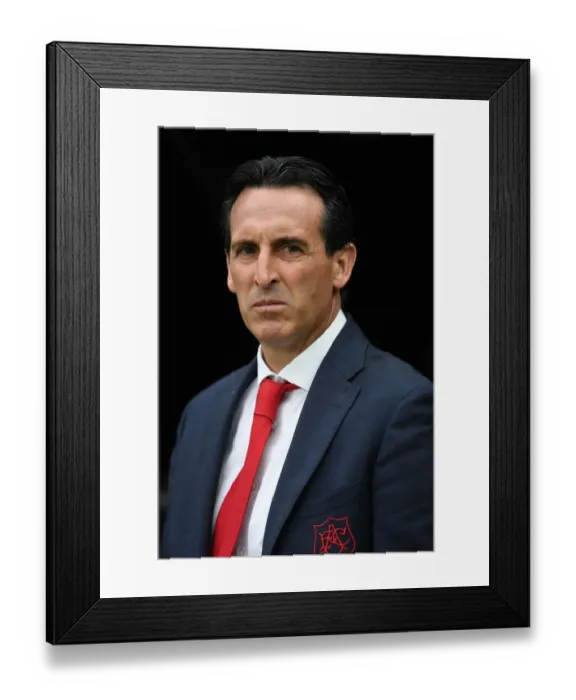 Framed Print : Unai Emery: Arsenal Head Coach Prepares for Newcastle United Showdown (2019-20 Premier League)