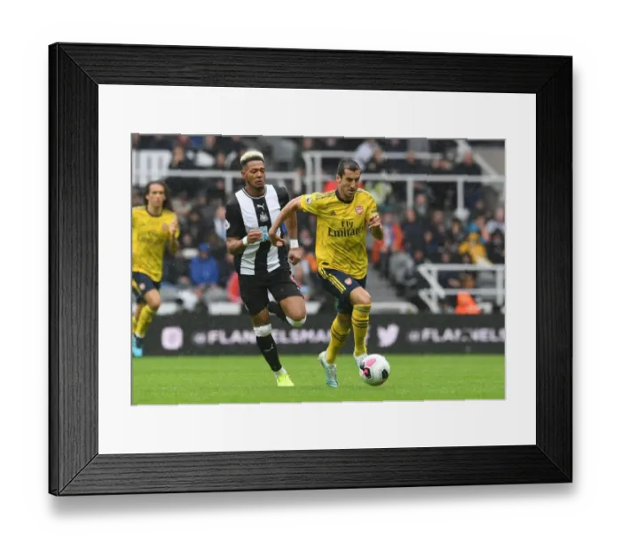 Framed Print : Mkhitaryan vs Joelinton: Battle in the Premier League - Newcastle United vs Arsenal FC (2019-20) Framed Print : Mkhitaryan vs Joelinton: Battle in the Premier League - Newcastle United vs Arsenal FC (2019-20)