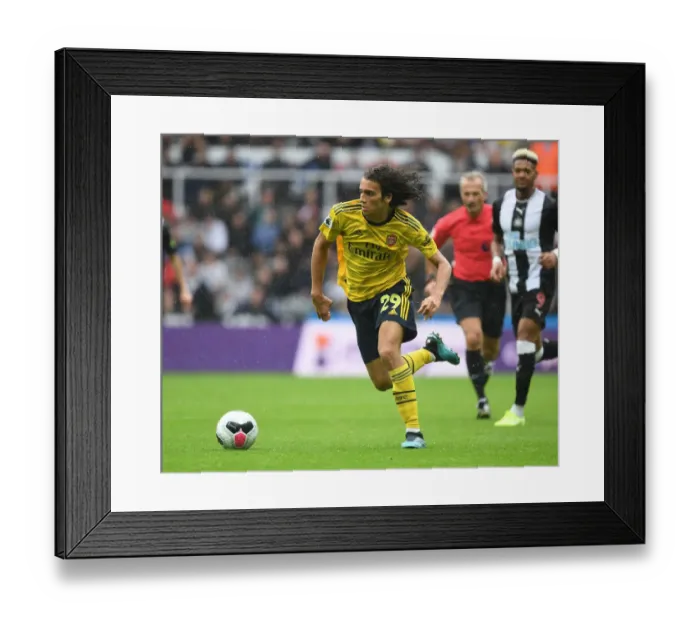 Framed Print : Guendouzi in Action: Arsenal vs. Newcastle United, Premier League 2019-20