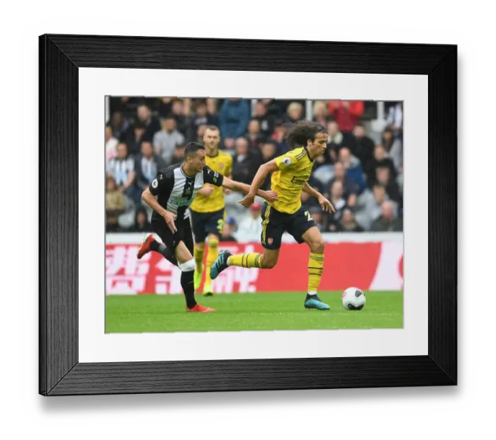 Framed Print : Guendouzi in Action: Arsenal vs. Newcastle United, Premier League 2019-20