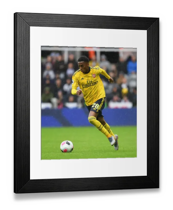 Framed Print : Arsenal's Joe Willock in Action: Arsenal vs. Newcastle United, Premier League 2019-20