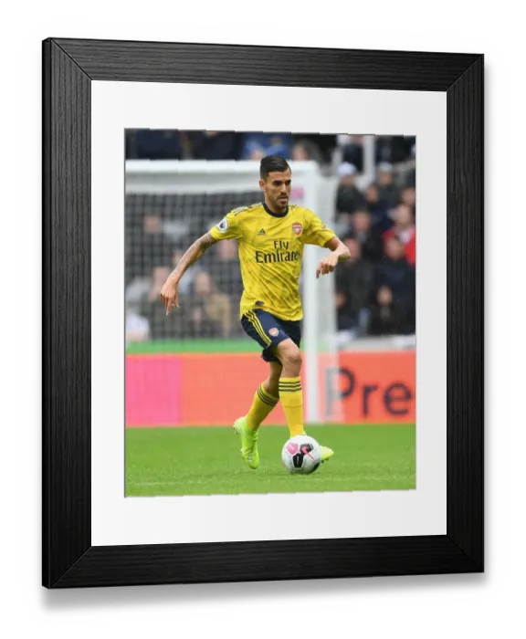 Framed Print : Premier League Clash: Dani Ceballos Shines for Arsenal vs. Newcastle United (2019-20)