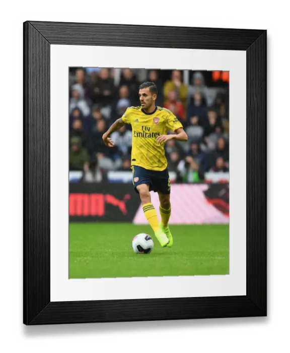 Framed Print : Dani Ceballos in Action: Arsenal vs. Newcastle United, Premier League 2019-20