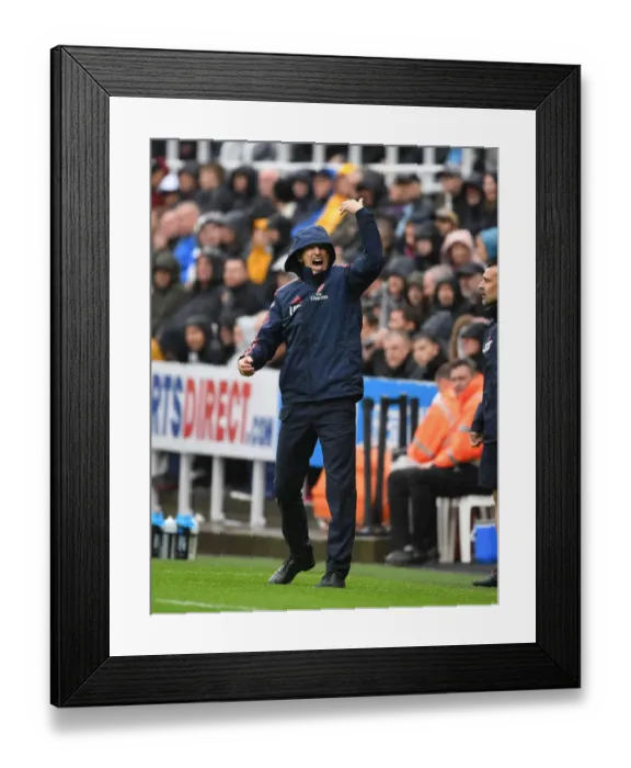 Framed Print : Unai Emery Before Newcastle United vs Arsenal FC Premier League Clash (2019-20)
