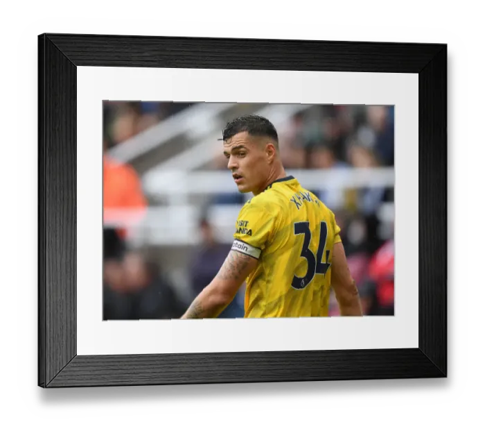 Framed Print : Granit Xhaka: Arsenal's Midfield Masterclass vs Newcastle United Framed Print : Granit Xhaka: Arsenal's Midfield Masterclass vs Newcastle United