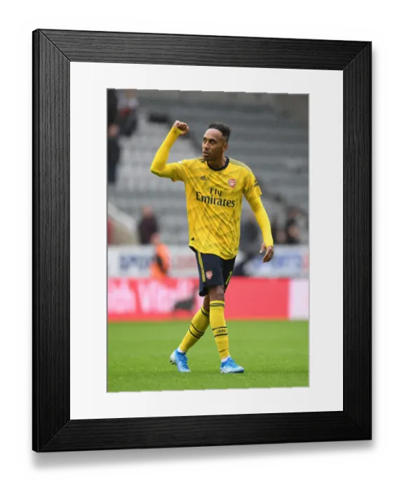 Framed Print : Arsenal's Aubameyang Scores Stunner at St. James Park: Arsenal Secure Dramatic Win over Newcastle United