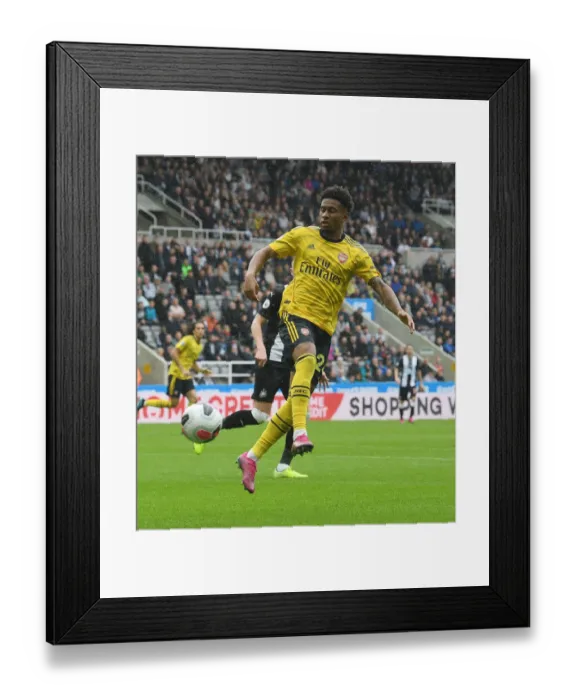 Framed Print : Reiss Nelson in Action: Arsenal vs. Newcastle United - Premier League 2019-20