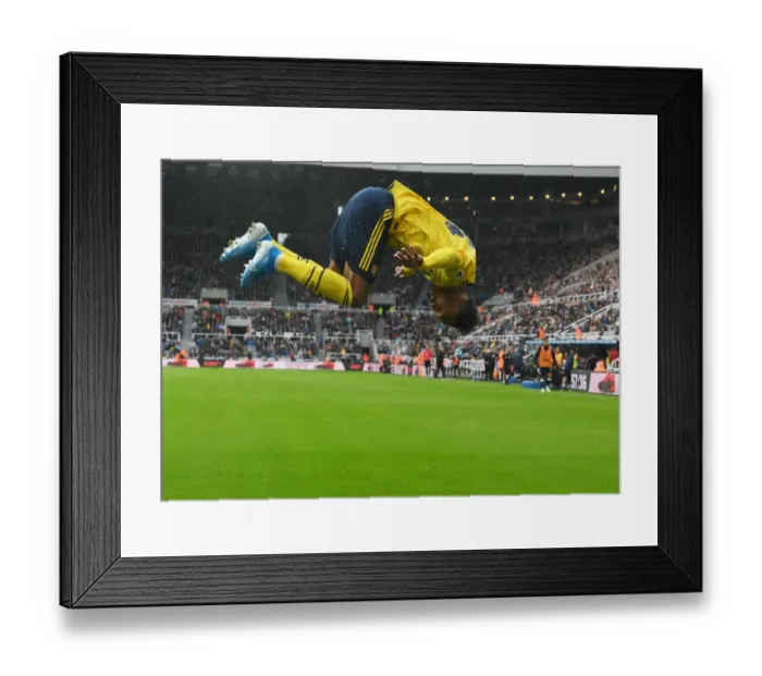 Framed Print : Aubameyang Scores the Opener: Newcastle United vs. Arsenal FC, 2019-20 Premier League Framed Print : Aubameyang Scores the Opener: Newcastle United vs. Arsenal FC, 2019-20 Premier League