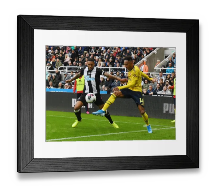 Framed Print : Aubameyang vs Lascelles: Clash of the Titans - Newcastle United vs Arsenal FC, Premier League 2019-20 Framed Print : Aubameyang vs Lascelles: Clash of the Titans - Newcastle United vs Arsenal FC, Premier League 2019-20