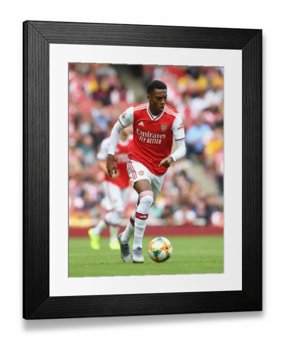 Framed Print : Arsenal's Joe Willock Shines in Emirates Cup Clash Against Olympique Lyonnais Framed Print : Arsenal's Joe Willock Shines in Emirates Cup Clash Against Olympique Lyonnais