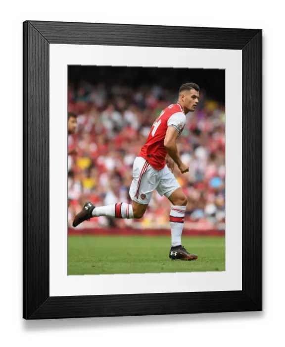 Framed Print : Granit Xhaka in Action: Arsenal vs. Olympique Lyonnais at Emirates Cup 2019 Framed Print : Granit Xhaka in Action: Arsenal vs. Olympique Lyonnais at Emirates Cup 2019