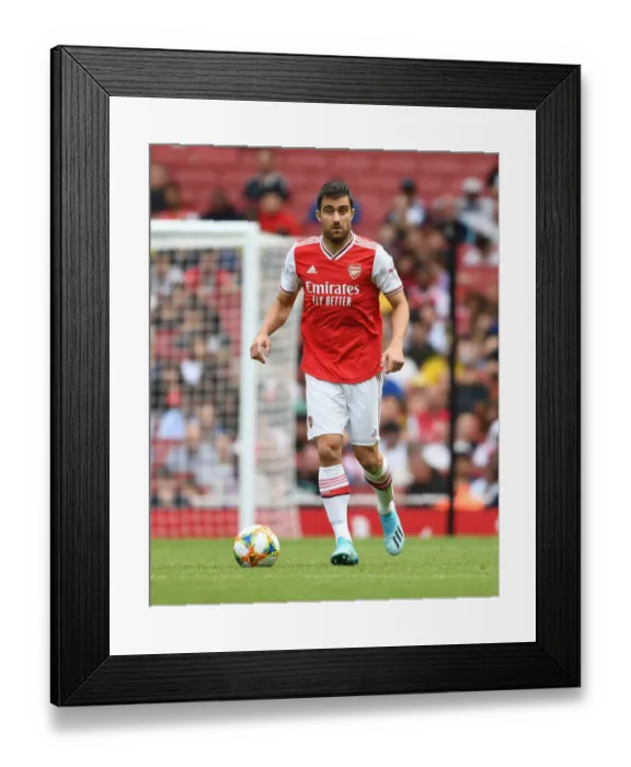 Framed Print : Arsenal's Sokratis in Action at Emirates Cup against Olympique Lyonnais (2019-20) Framed Print : Arsenal's Sokratis in Action at Emirates Cup against Olympique Lyonnais (2019-20)