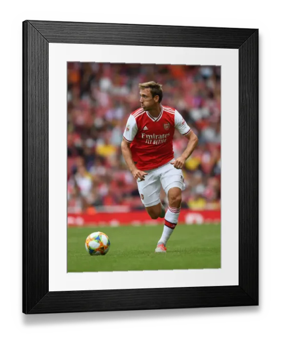 Framed Print : Monreal in Action: Arsenal vs. Olympique Lyonnais at Emirates Cup, 2019 Framed Print : Monreal in Action: Arsenal vs. Olympique Lyonnais at Emirates Cup, 2019