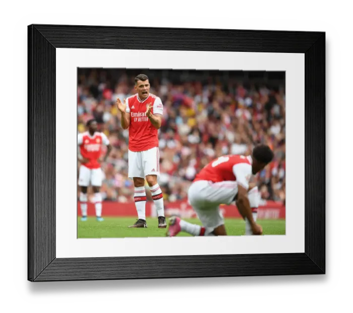 Framed Print : Arsenal's Granit Xhaka in Action against Olympique Lyonnais at Emirates Cup 2019 Framed Print : Arsenal's Granit Xhaka in Action against Olympique Lyonnais at Emirates Cup 2019
