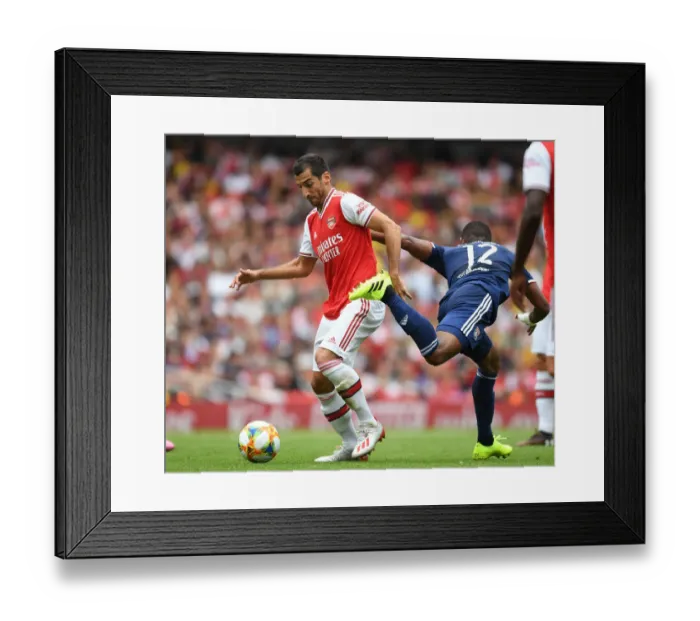 Framed Print : Mkhitaryan Outsmarts Thiago Mendes: Arsenal's Masterclass vs. Lyon at Emirates Cup Framed Print : Mkhitaryan Outsmarts Thiago Mendes: Arsenal's Masterclass vs. Lyon at Emirates Cup