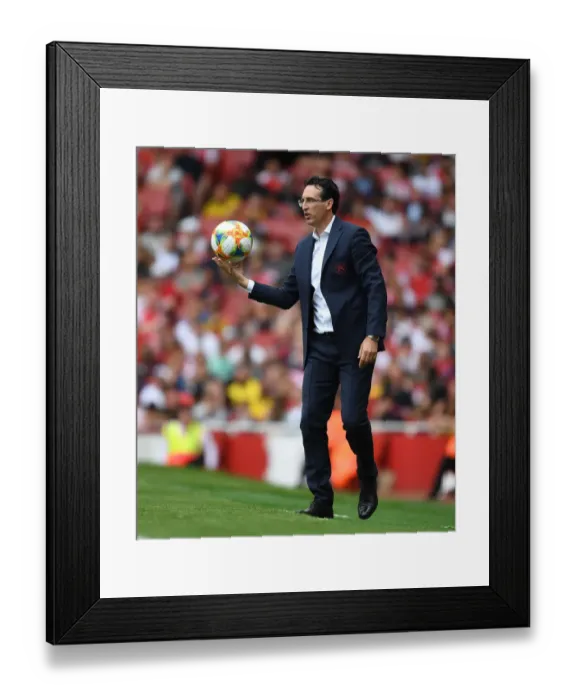 Framed Print : Unai Emery Leads Arsenal Against Olympique Lyonnais at Emirates Cup Framed Print : Unai Emery Leads Arsenal Against Olympique Lyonnais at Emirates Cup