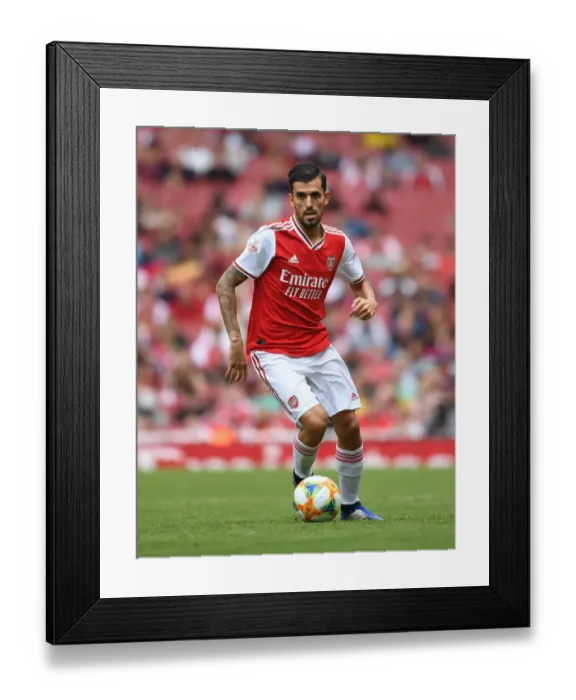 Framed Print : Arsenal's Dani Ceballos Steals the Show at Emirates Cup 2019: Arsenal vs. Olympique Lyonnais