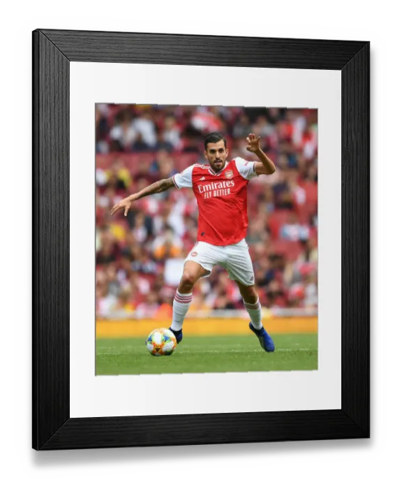 Framed Print : Arsenal's Dani Ceballos in Action at Emirates Cup 2019 against Olympique Lyonnais