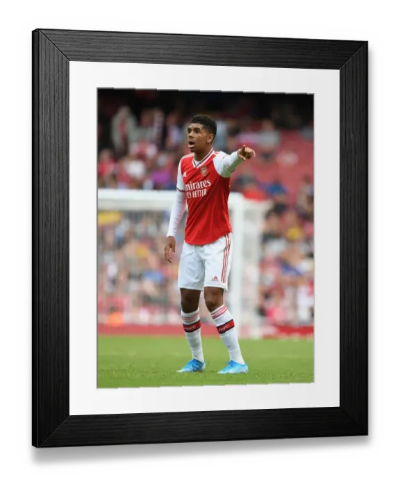 Framed Print : Arsenal vs. Olympique Lyonnais: Tyreece John-Jules in Action at the Emirates Cup, 2019