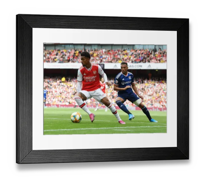Framed Print : Arsenal vs. Olympique Lyonnais: Clash at the Emirates Cup, 2019