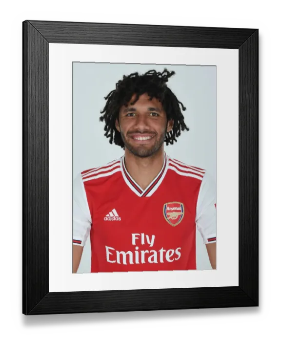 Framed Print : Mo Elneny of Arsenal. Arsenal Training Ground