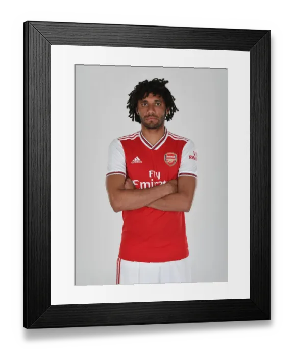 Framed Print : Mo Elneny of Arsenal. Arsenal Training Ground Framed Print : Mo Elneny of Arsenal. Arsenal Training Ground