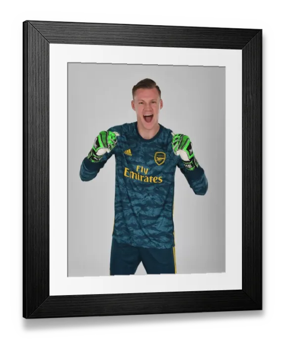 Framed Print : Bernd Leno of Arsenal. Arsenal Training Ground Framed Print : Bernd Leno of Arsenal. Arsenal Training Ground
