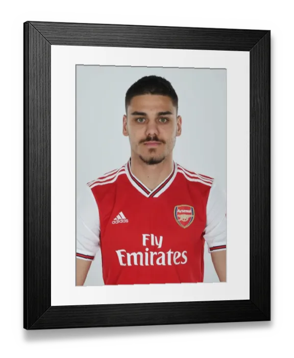 Framed Print : Konstantinos Mavropanos of Arsenal Framed Print : Konstantinos Mavropanos of Arsenal